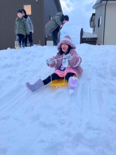 放デイ そり遊び | 豆記者のブログ | NPO法人あゆむ